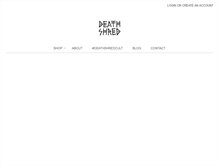 Tablet Screenshot of deathshred.com